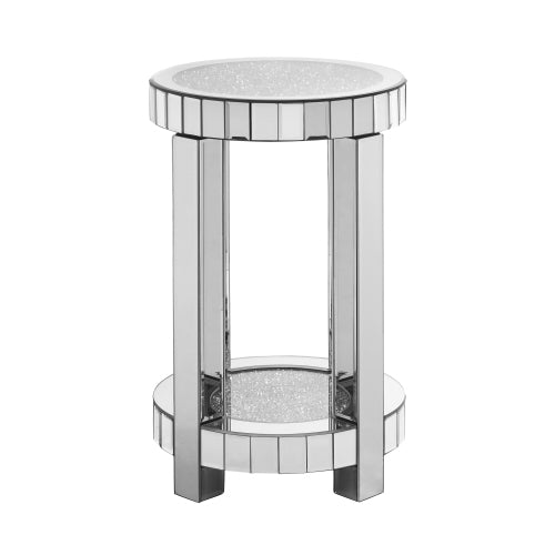 Crystal Inlaid Mirror Round Table by CABINSGATE SMART FURNITURE