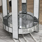 Crystal Inlaid Mirror Round Table by CABINSGATE SMART FURNITURE
