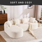 Transform Your Living Space with Our Stylish Compression Sofa with Chaise Longue by CABINSGATE SMART FURNITURE