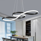 Modern Double-Sided Twist 1-Light LED Chandeliers, LivingRoom Light by CABINSGATE SMART FURNITURE