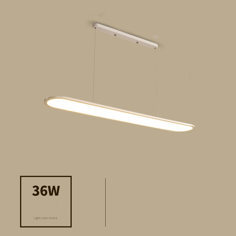 Modern Simple Creative Strip Bar Led Office Lighting Restaurant Chandelier by CABINSGATE SMART FURNITURE