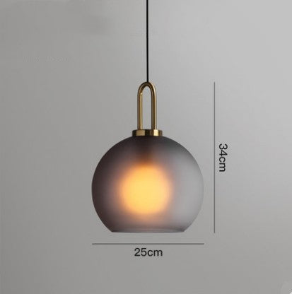 Nordic Simple Modern Glass Ball Chandelier Milk Tea Shop Clear Bar Restaurant Chandelier by CABINSGATE SMART FURNITURE