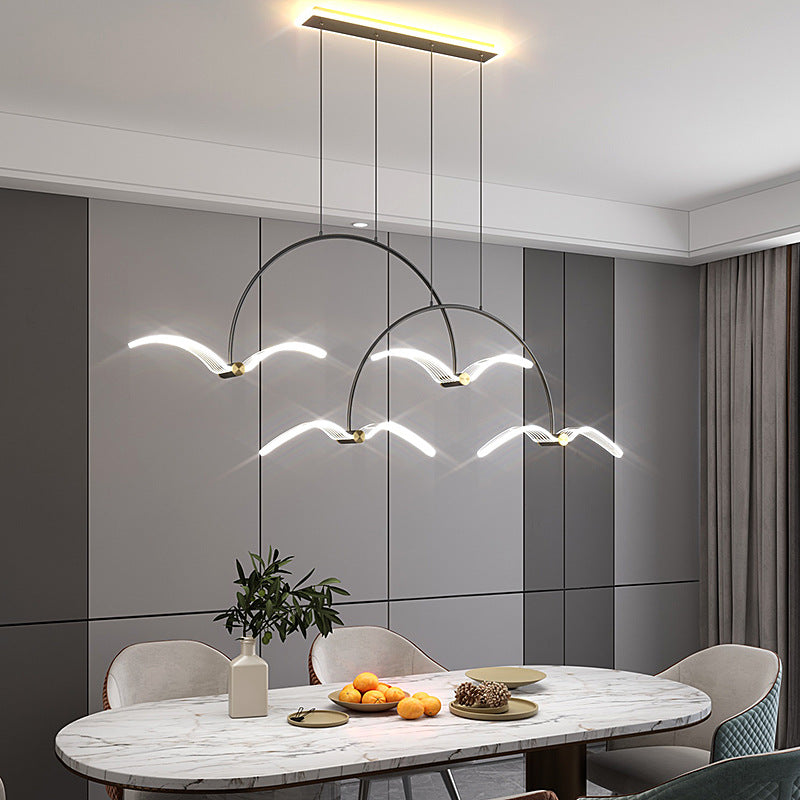 Modern Minimalist Bedroom Showroom Window Seagull Led Chandelier by CABINSGATE SMART FURNITURE