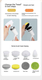 Electric Cleaning Scrubber Brush: Effortless Multi-Surface Cleaning Made Easy by CABINSGATE SMART FURNITURE
