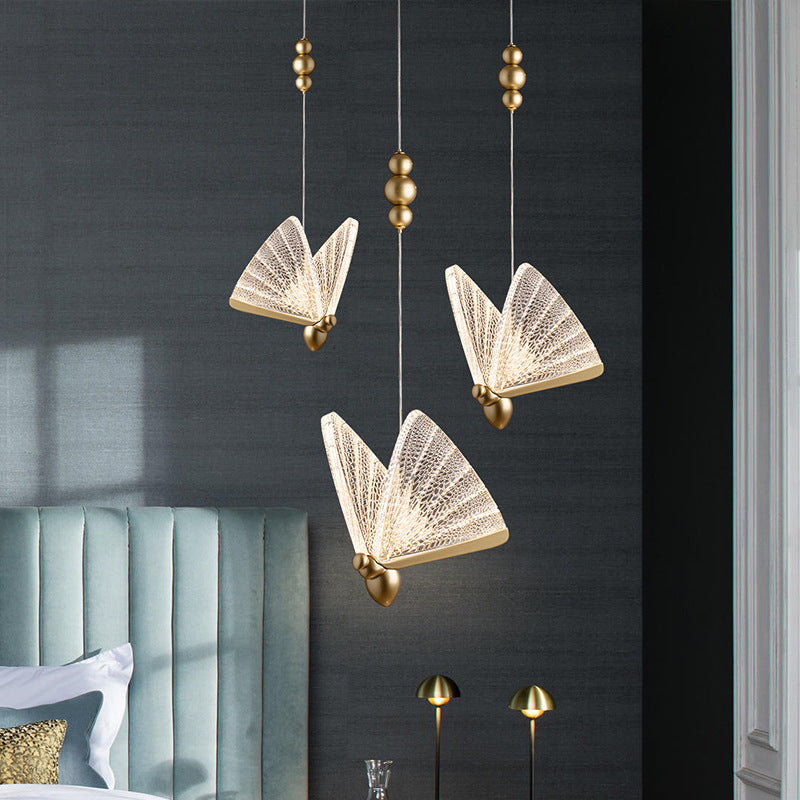 Light Luxury Modern Minimalist Creative Design Bar Butterfly Chandelier by CABINSGATE SMART FURNITURE