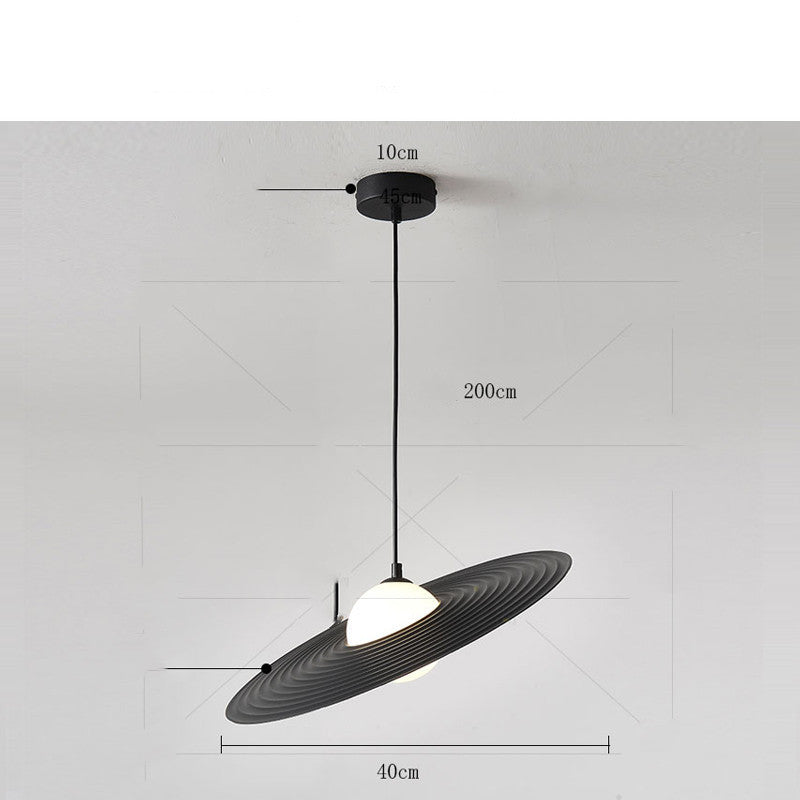 Creative Small Flying Disk Pendant Light, Modern Minimalist Restaurant Bar Chandelier by CABINSGATE SMART FURNITURE
