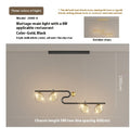 Simple Modern Creative Rectangle Dining Table Starry Chandelier by CABINSGATE SMART FURNITURE