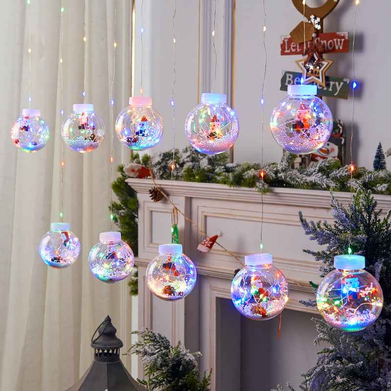 Transform Your Home with LED Christmas Curtain Lights – Enchanting Fairy Snowman Design by CABINSGATE SMART FURNITURE