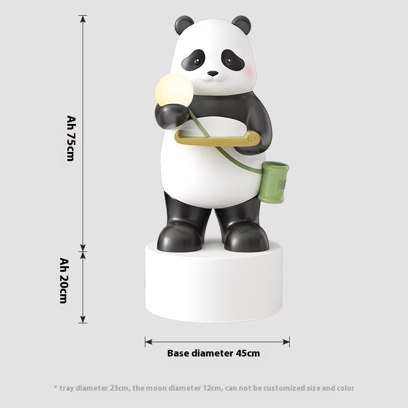Panda Red Wine Rack Decoration, Wine Cabinet Combination Light by CABINSGATE SMART FURNITURE