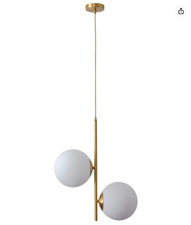 Modern Double-headed LED Chandelier, Bedroom Bedside Chandelier by CABINSGATE SMART FURNITURE