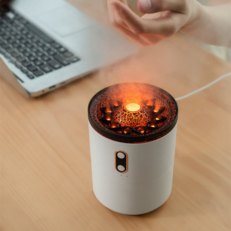 Transform Your Space with the Ultrasonic Aromatherapy Humidifier: Relaxing Mist & Soothing Flames