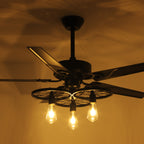 Transform Your Space with Our Retro Industrial Ceiling Fan Lamp by CABINSGATE SMART FURNITURE