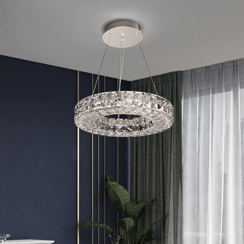 Light Luxury Style Crystal Chandelier Modern Simple Led by CABINSGATE SMART FURNITURE