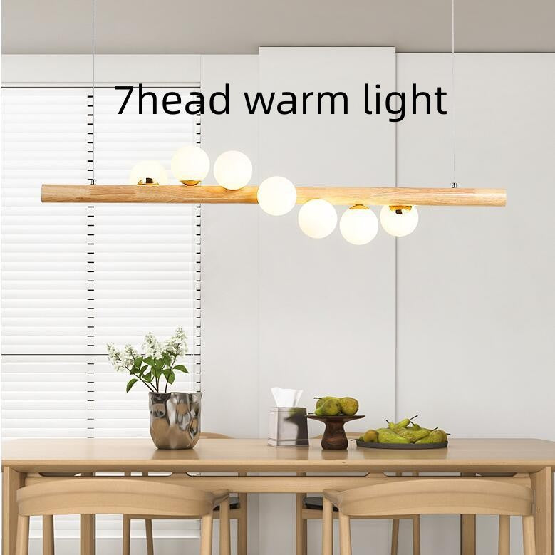 Chandelier Solid Wood Modern Minimalist Log by CABINSGATE SMART FURNITURE