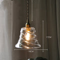 Nordic Modern Minimalist Brass Glass Single Head Small Chandelier by CABINSGATE SMART FURNITURE