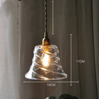 Nordic Modern Minimalist Brass Glass Single Head Small Chandelier by CABINSGATE SMART FURNITURE