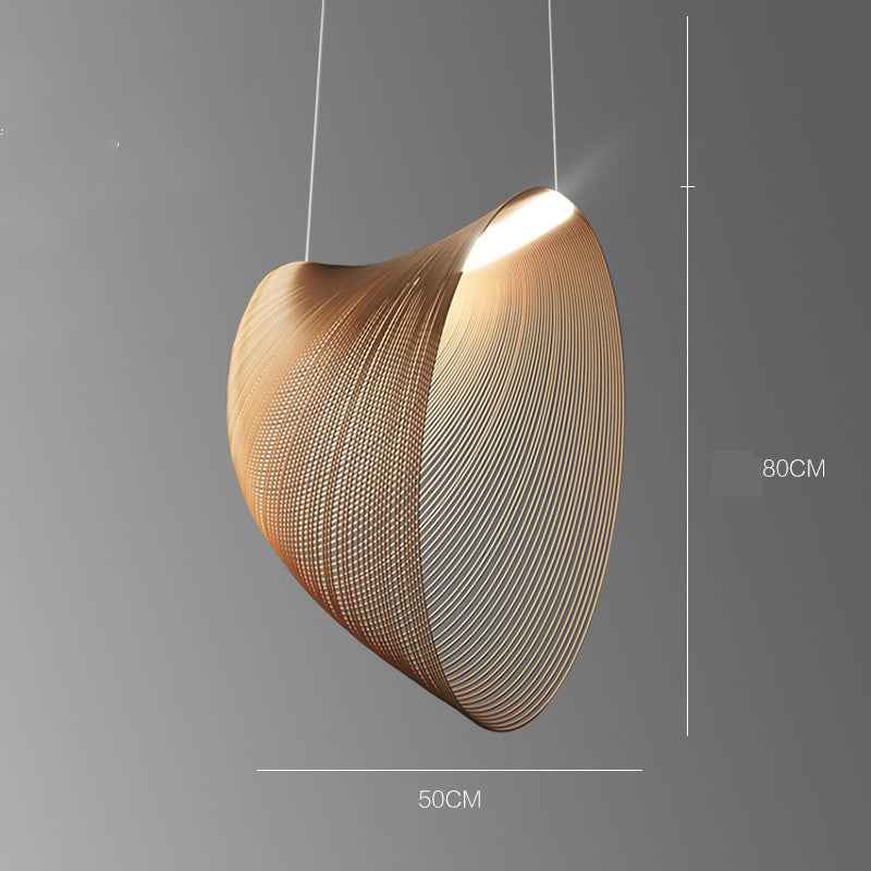 Modern Simple Dining Room Chandelier Log Bar Table Lamp