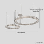 Light Luxury Style Crystal Chandelier Modern Simple Led by CABINSGATE SMART FURNITURE