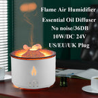 Transform Your Space with the Ultrasonic Aromatherapy Humidifier: Relaxing Mist & Soothing Flames by CABINSGATE SMART FURNITURE