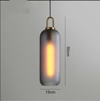 Nordic Simple Modern Glass Ball Chandelier Milk Tea Shop Clear Bar Restaurant Chandelier by CABINSGATE SMART FURNITURE