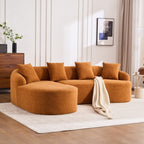 Transform Your Living Space with Our Stylish Compression Sofa with Chaise Longue by CABINSGATE SMART FURNITURE