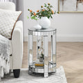 Crystal Inlaid Mirror Round Table by CABINSGATE SMART FURNITURE