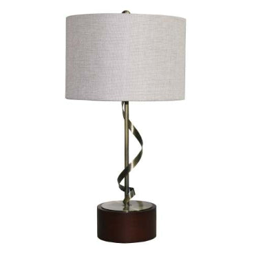 Illuminate Your Space with the Creative Twisted Metal Table Lamp by CABINSGATE SMART FURNITURE