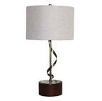 Illuminate Your Space with the Creative Twisted Metal Table Lamp by CABINSGATE SMART FURNITURE