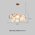 Modern Minimalist Restaurant Table Bar Glass Chandelier by CABINSGATE SMART FURNITURE