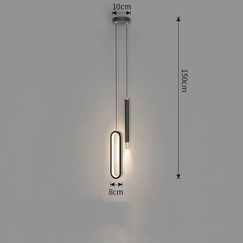 Nordic Long Line Minimalist Chandelier Modern Minimalist Creative by CABINSGATE SMART FURNITURE