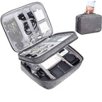 Portable Electronics Organizer Bag - Double Layer Waterproof Travel Case for All Your Digital Accessories by CABINSGATE SMART FURNITURE