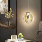 Light Luxury Bedroom Bedside Chandelier Modern Minimalist Long Line Small Droplight by CABINSGATE SMART FURNITURE