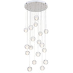 Modern Minimalist Duplex Crystal Staircase Chandelier by CABINSGATE SMART FURNITURE