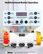 Transform Your Beverage Experience with the Commercial Slushy Machine - 15Lx3 Tanks for Irresistible Frozen Drinks by CABINSGATE SMART FURNITURE