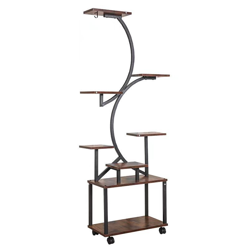 Plant Stand With Grow Lights, 8 Tiered Indoor Plant Shelf, 61 Tall Plant Stand For Indoor Plants Multiple, Metal Plant Flower Holder Stand, S-Shaped Plant Rack For Home Patio by CABINSGATE SMART FURNITURE