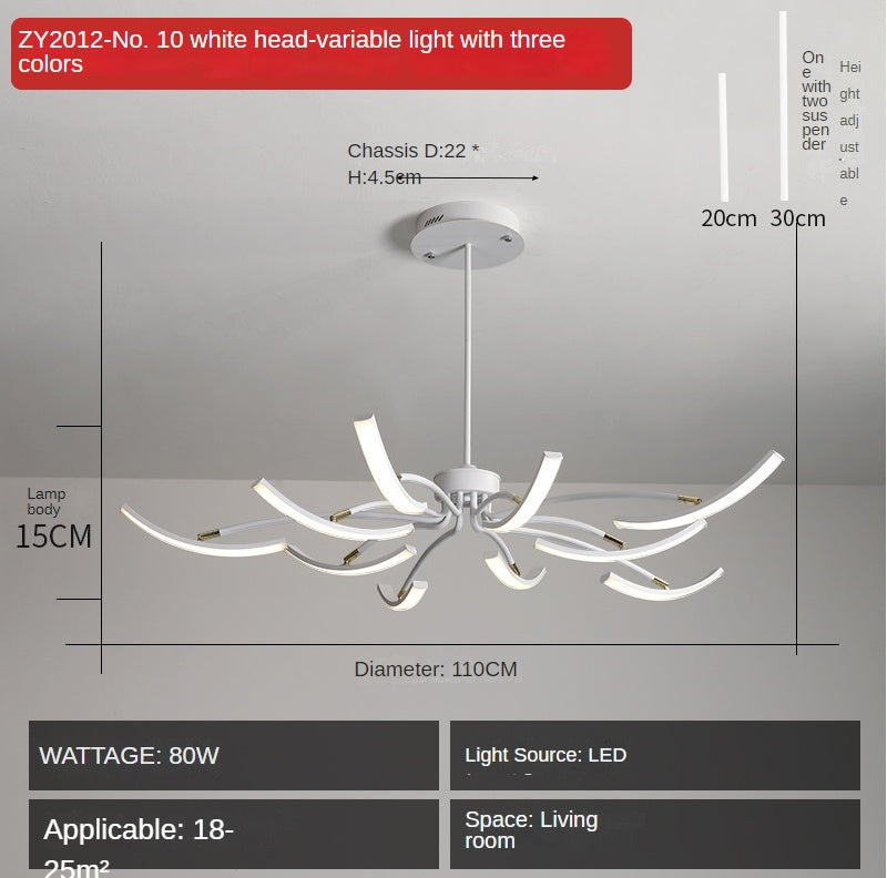 Modern Creative Personality Nordic Simplicity Chandelier by CABINSGATE SMART FURNITURE