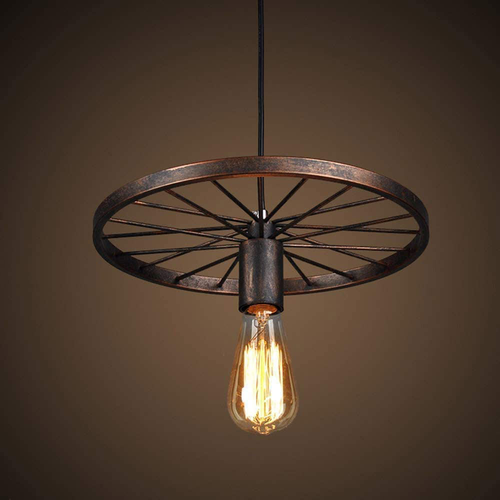 Modern Retro Industrial Pinwheel Wrought Iron Chandelier Creative by CABINSGATE SMART FURNITURE