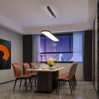 Modern Simple Creative Strip Bar Led Office Lighting Restaurant Chandelier by CABINSGATE SMART FURNITURE