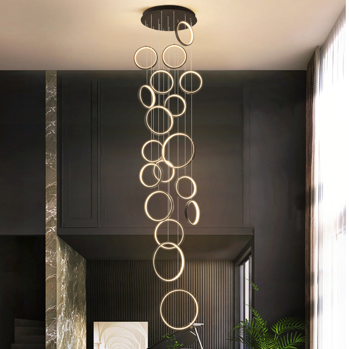 Loft Chandelier Modern Lighting Dining Room Lighting Fixtures by CABINSGATE SMART FURNITURE