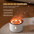 Transform Your Space with the Ultrasonic Aromatherapy Humidifier: Relaxing Mist & Soothing Flames by CABINSGATE SMART FURNITURE