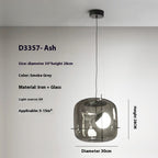 Creative Art Modern Minimalist Glass Bedroom Bedside Chandelier by CABINSGATE SMART FURNITURE
