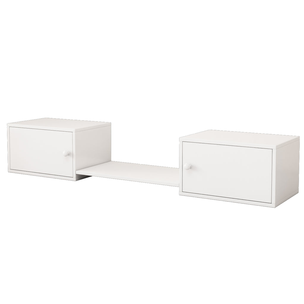 Shoe Cabinet, Entrance Furniture, Multi-Scenario Insert, Shoe Change Bench, Can Be Used With Bunk Beds, White, 189x40x34.5cm by CABINSGATE SMART FURNITURE