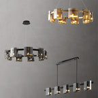 Modern Simple Glass Living Room Chandelier Bedroom Study Personality by CABINSGATE SMART FURNITURE