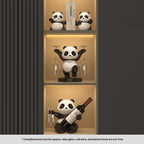 Panda Red Wine Rack Decoration, Wine Cabinet Combination Light by CABINSGATE SMART FURNITURE