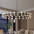 Transform Your Space with Modern Crystal Chandeliers – Elegant LED Lighting for Your Dining Room by CABINSGATE SMART FURNITURE