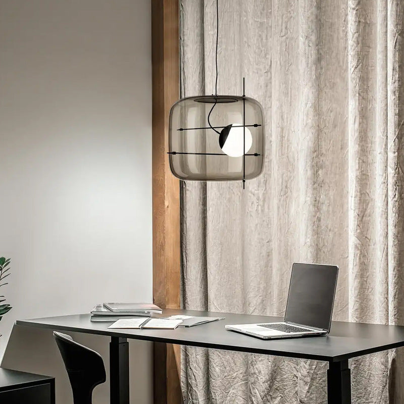 Creative Art Modern Minimalist Glass Bedroom Bedside Chandelier by CABINSGATE SMART FURNITURE