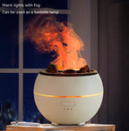 Flame Aroma Diffuser: Elevate Your Space with Soothing Aromatherapy and Humidity by CABINSGATE SMART FURNITURE