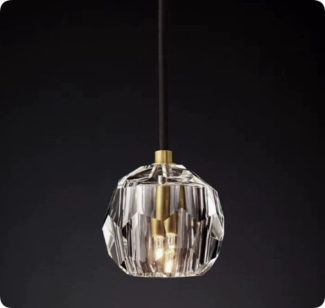 Modern Chandelier Simple Living Room Crystal Lamp by CABINSGATE SMART FURNITURE