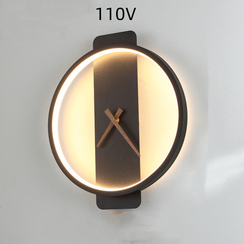 Nordic Wall Lamp with Clock – Stylish Lighting to Elevate Your Space